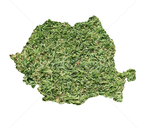 Rumania ambiental mapa hierba verde ecológico naturaleza Foto stock © speedfighter