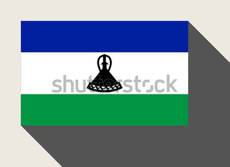 Lesotho pavillon web design style carte bouton [[stock_photo]] © speedfighter