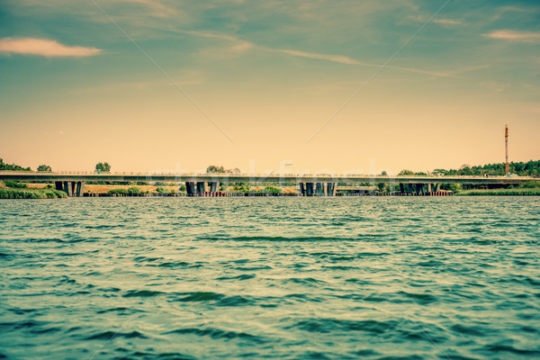 Bridge over a lake Stock photo © Sportactive