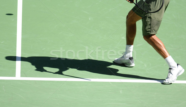 Tenis sombra masculina tiro zapatos Foto stock © Sportlibrary