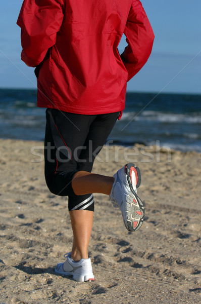 Playa invierno mujer Foto stock © Sportlibrary