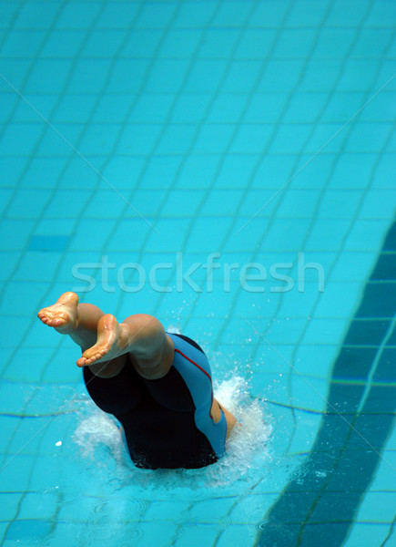 Nadar inicio femenino Foto stock © Sportlibrary