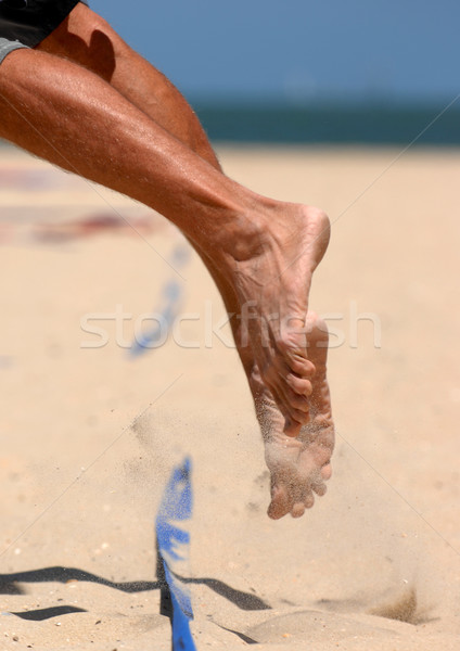 Strand voeten benen mannelijke volleybal Stockfoto © Sportlibrary