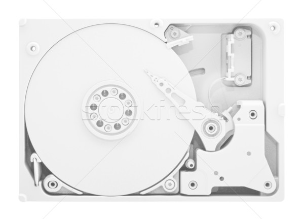 Bilgisayar sabit disk plaka bilgi beyaz Stok fotoğraf © sqback