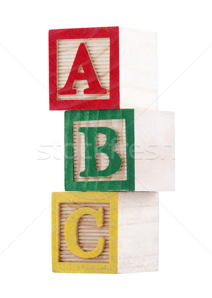 Alfabeto bloques bebé educación Foto stock © sqback