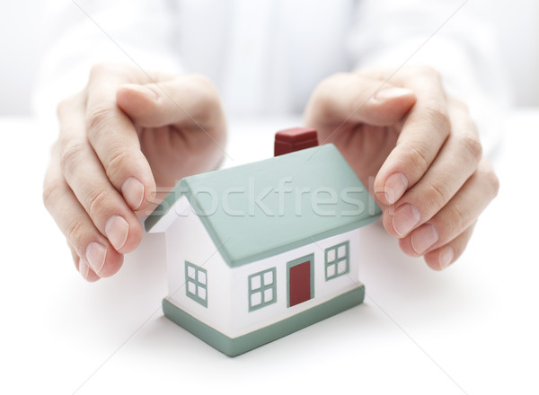 Védelmez ház üzlet építkezés otthon biztonság Stock fotó © sqback