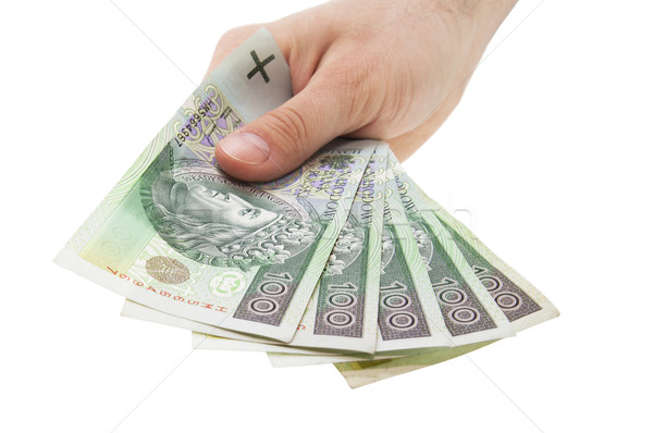 Stock photo: Polish money. Clipping path included.