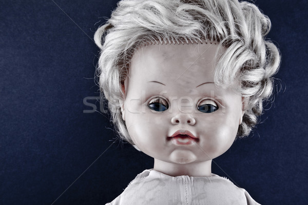 Arrepiante boneca cara tempo morte brinquedo Foto stock © sqback
