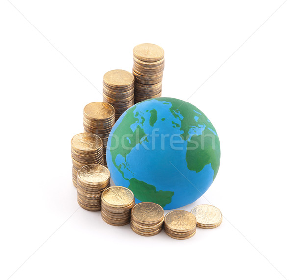 Monde permanent argent monde terre bleu [[stock_photo]] © sqback