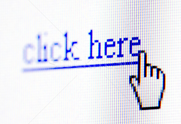 Izlemek ekran el Internet fare Stok fotoğraf © sqback