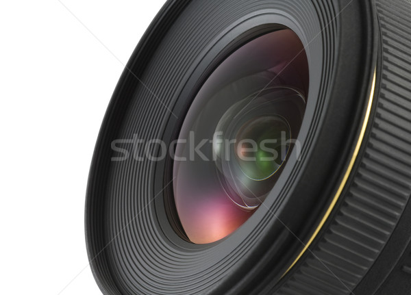 Camera lens closeup with clipping path Stock photo © sqback