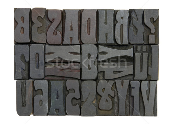 Block letters with clipping path Stock photo © sqback