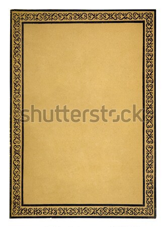 Oude vel papier achtergrond frame Stockfoto © sqback