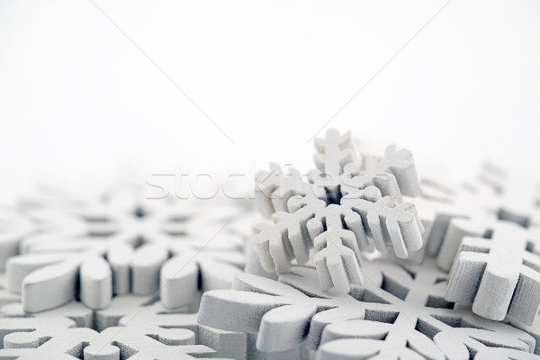 Winter background with white snowflakes  Stock photo © sqback