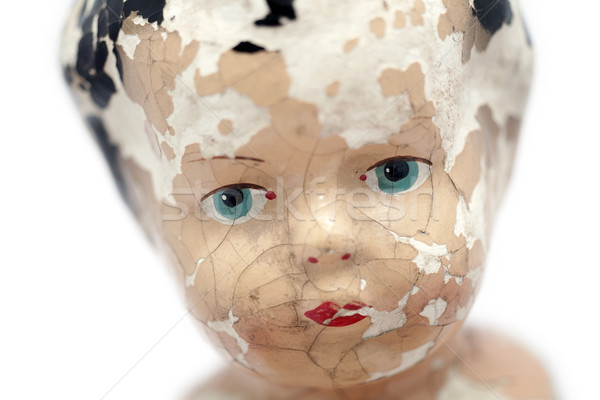 Child's baby doll face Stock photo © sqback