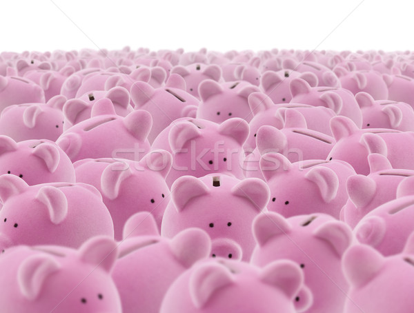 Large group of pink piggy banks Stock photo © sqback