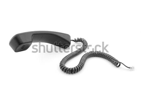 Preto telefone macio sombra branco Foto stock © sqback