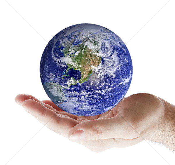 Earth in hand Stock photo © sqback