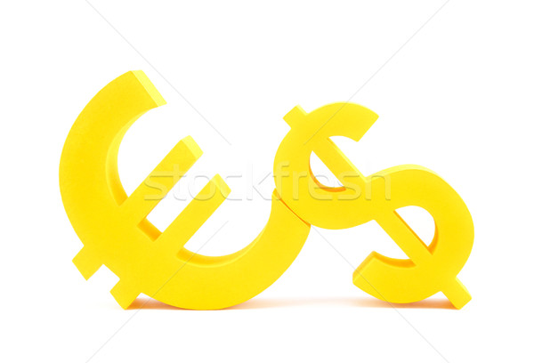 Euro with dollar currency symbols Stock photo © sqback
