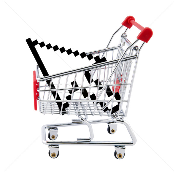 Internet shopping. Clipping path included. Stock photo © sqback