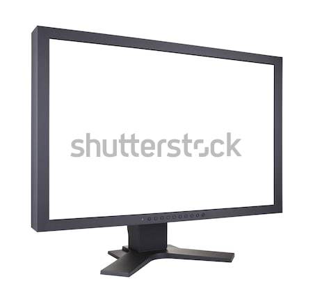 Monitor de computador televisão espaço monitor vídeo Foto stock © sqback