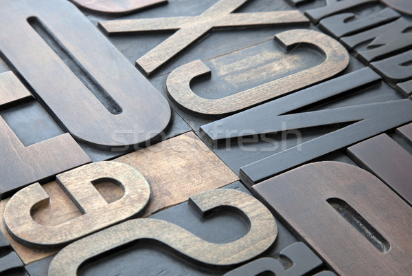 Letterpress background Stock photo © sqback