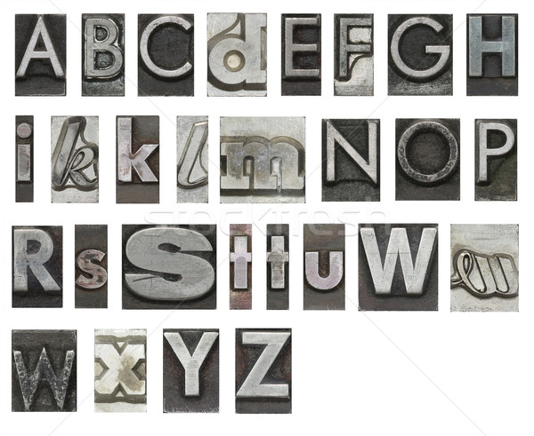 Block letters isolated on white Stock photo © sqback