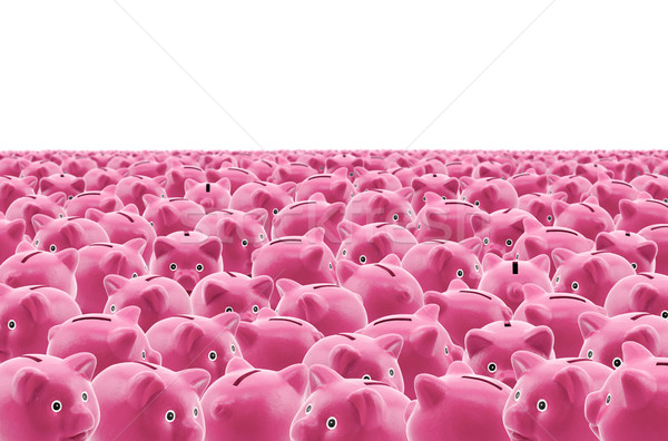 Grande gruppo rosa banche finanziare banca Foto d'archivio © sqback