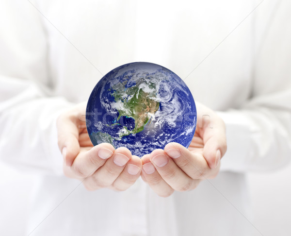 Earth in hands Stock photo © sqback