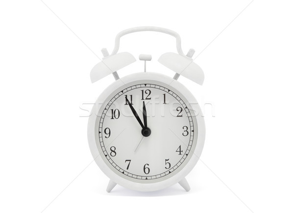 White old style alarm clock with clipping path  Stock photo © sqback