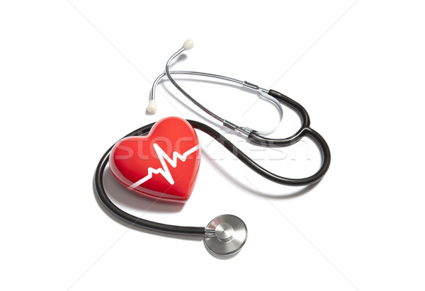 Medical stethoscope with heart pulse  Stock photo © sqback