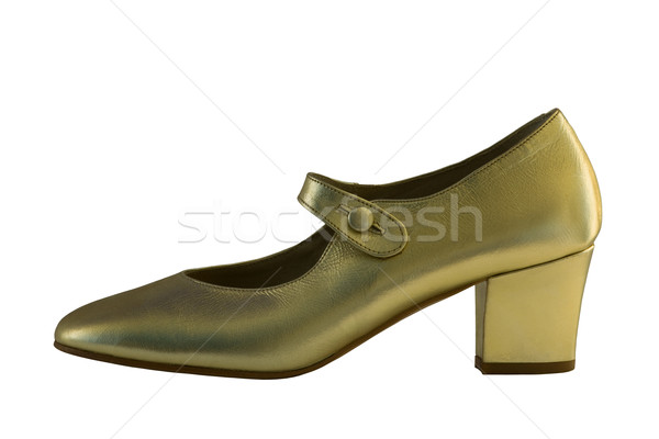 Golden shoe with clipping path Stock photo © sqback