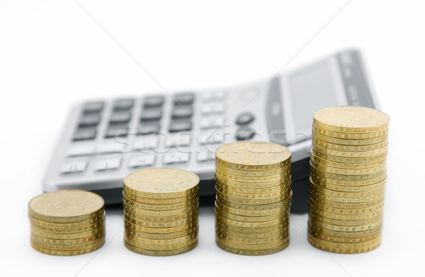 Stock fotó: Költségvetés · számítás · üzlet · pénz · épület · pénzügy