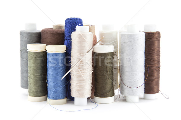 Spools of thread isolated on white Stock photo © sqback