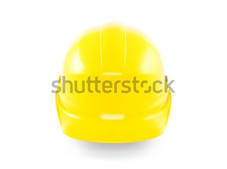 Yellow helmet isolated on white with clipping path  Stock photo © sqback