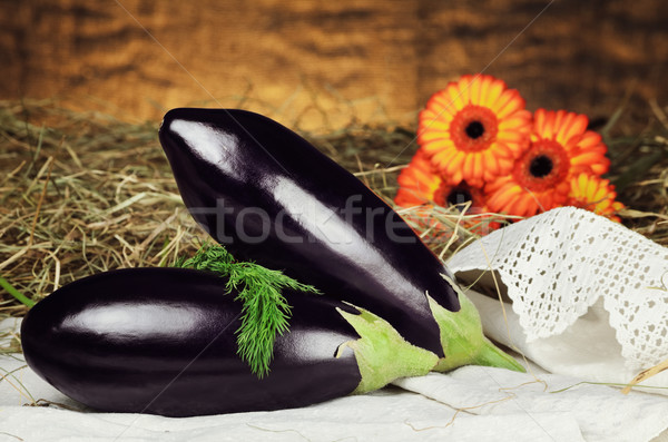 Aubergines Stock photo © SRNR