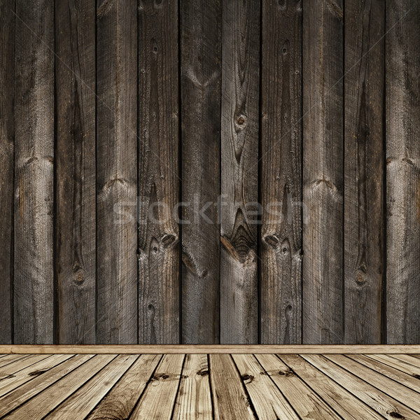 Fából készült belső fotó üres természetes fal Stock fotó © SRNR