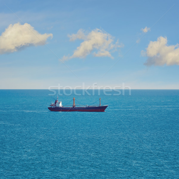 Trocken Frachtschiff schwarz Meer Wasser Natur Stock foto © SRNR