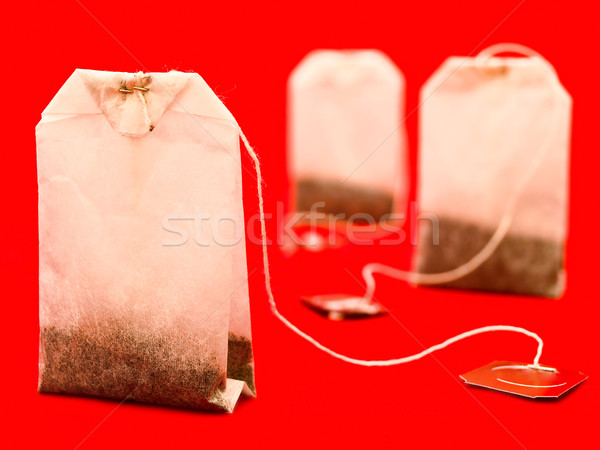 Stock photo: three tea bags