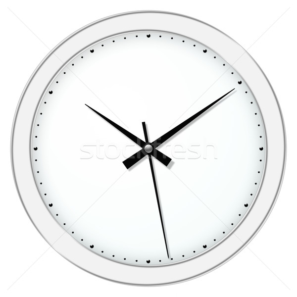 Klok klassiek muur witte horloge object Stockfoto © SRNR