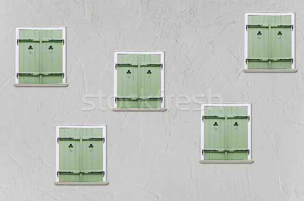 Stukkó szürke fal absztrakt retro klasszikus Stock fotó © SRNR
