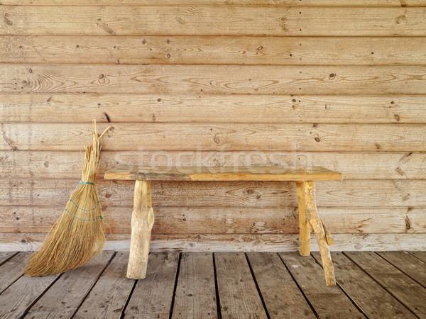 bench and broom Stock photo © SRNR