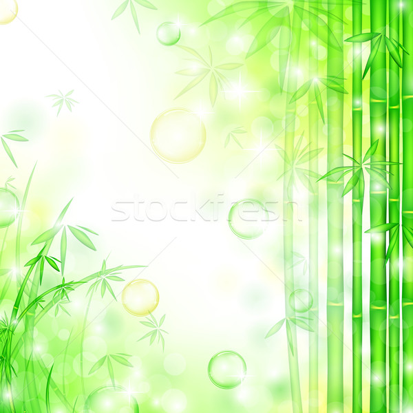 Stock fotó: Virágmintás · keret · természet · levegő · buborékok · levél