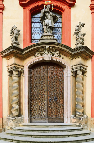 Foto stock: Portas · basílica · Praga · República · Checa · igreja · urbano