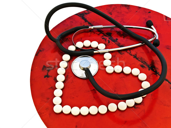 stethoscope and pills  Stock photo © SRNR
