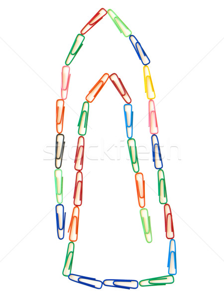 Isolated clip from multicolored clips against the white background Stock photo © SRNR