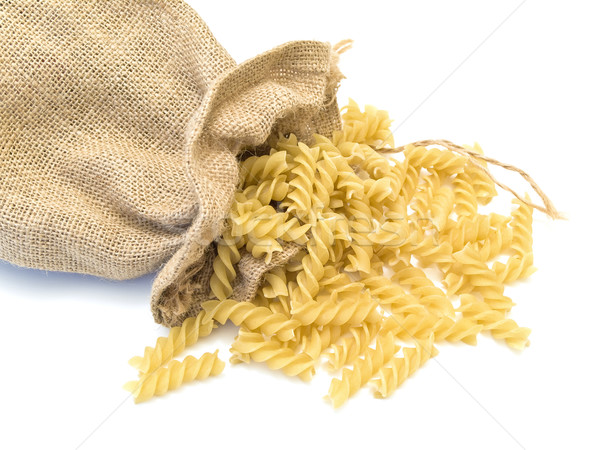 Sack of pasta at the white table Stock photo © SRNR