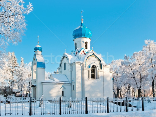 winter church Stock photo © SRNR