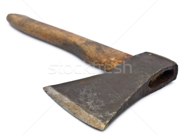 Rusty hacha edad blanco herramienta objeto Foto stock © SRNR