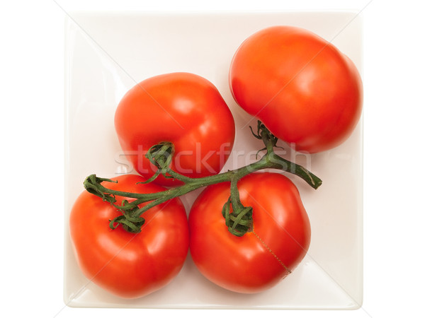 tomatoes in plate Stock photo © SRNR